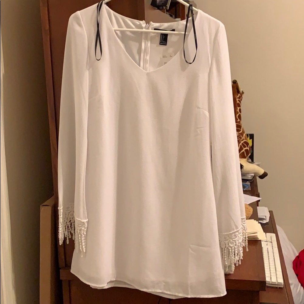 Forever 21 white boho dress